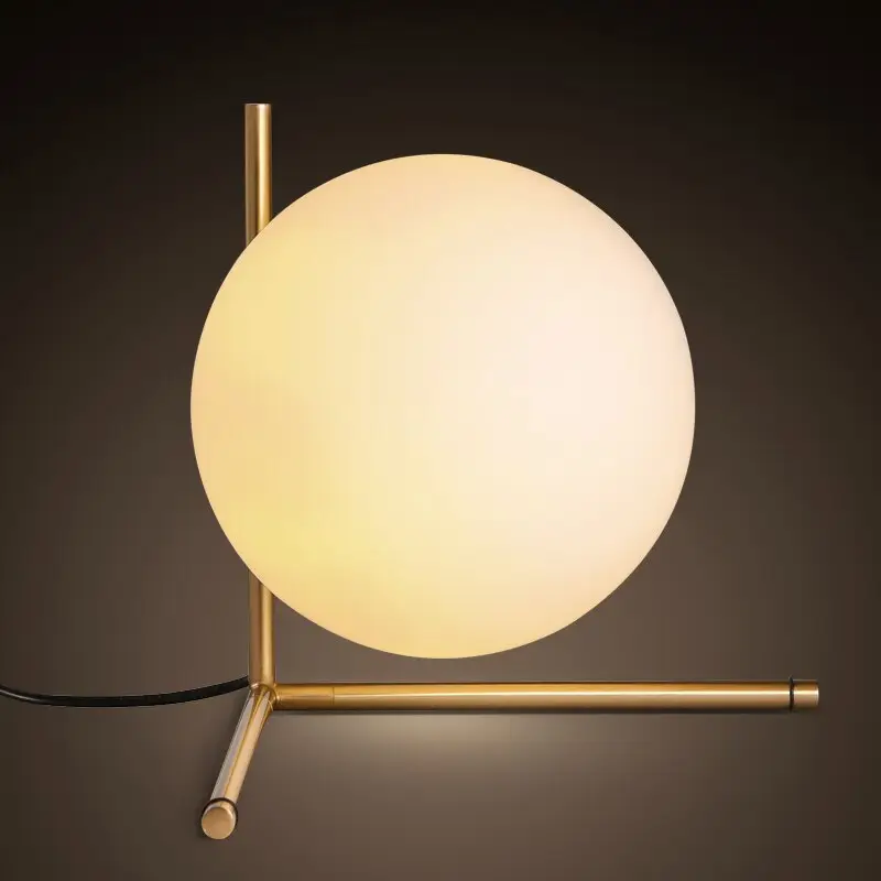 Simple Glass Ball Table Lamp
