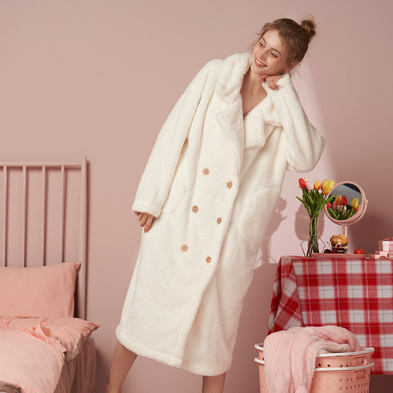 Title 8, White Ladies Coral Velvet Pajamas for Homewear,...