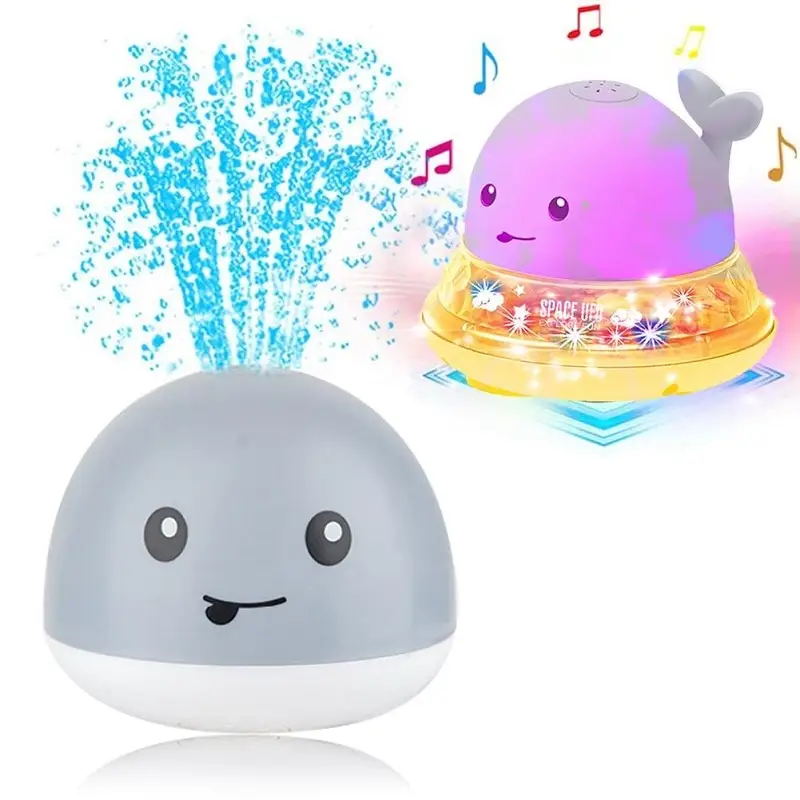 New Baby Bathroom Bath Electric Induction Whale Spray Small