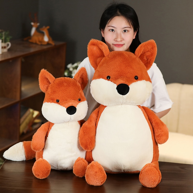 Realistic fox plush toy