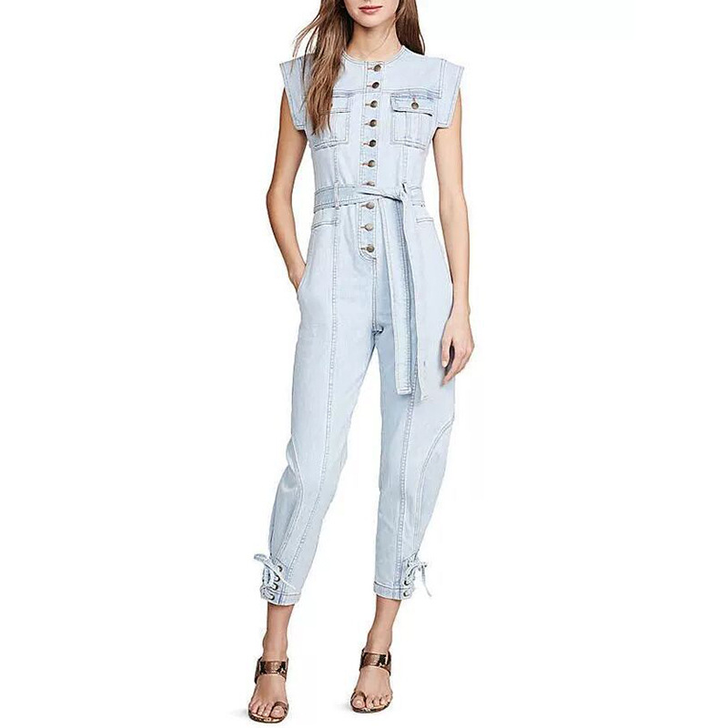 Lace up bow trousers Blue - Shop at LoveMi