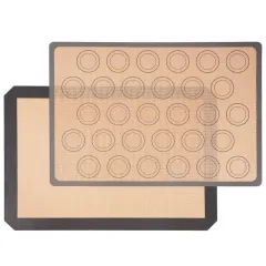 Thermally resistant silicone baking mat - Grey - View 1