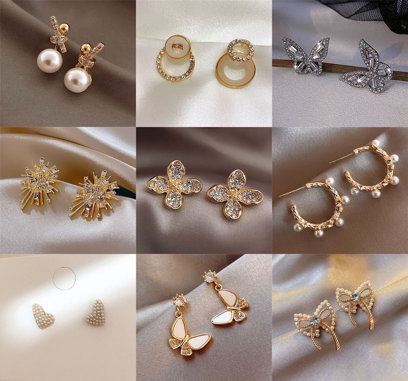 Elegant pearl sweet earrings