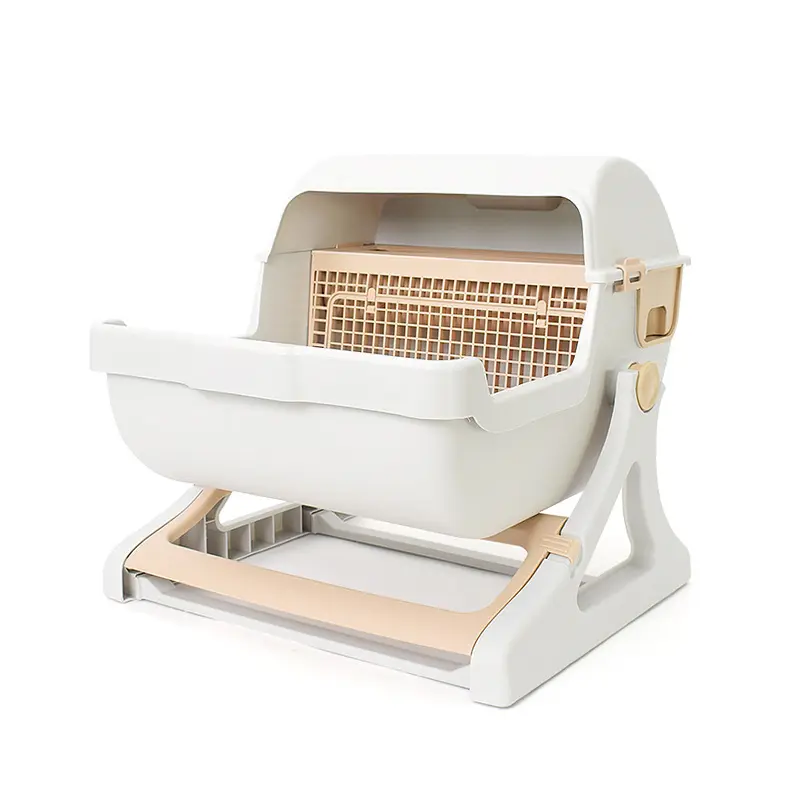 Cat toilet pet semi-enclosed litter box