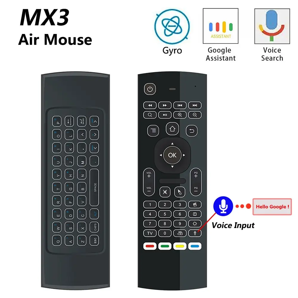 MX3 MX3-L Backlit Air Mouse T3 Smart