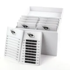 White Acrylic Eyelash Storage Box - White - View 1