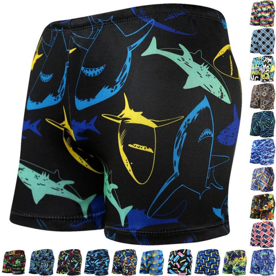 Color men's swimming trunks