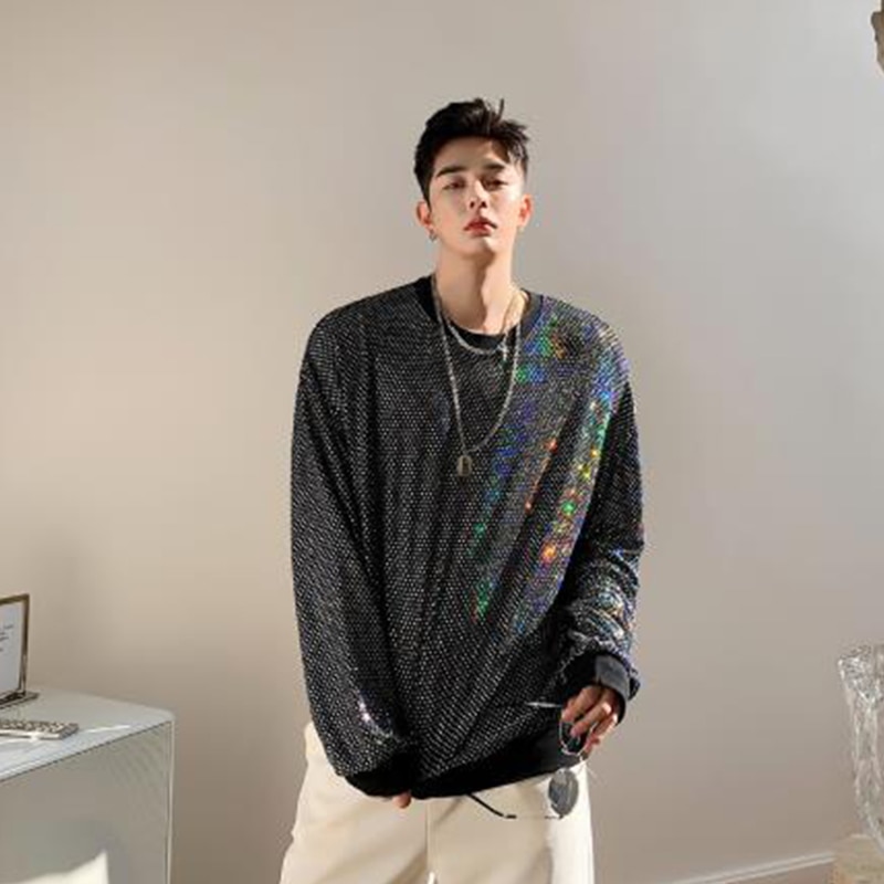 Men's vintage sequined sweater