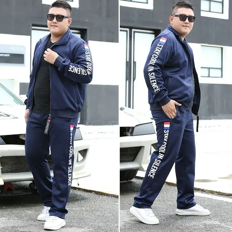 Men's plus size zipper sportswear