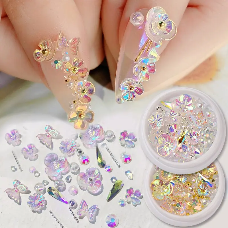 Flower Butterfly Nail