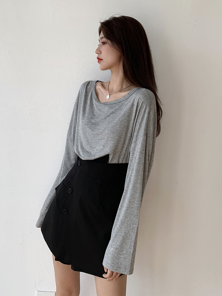 High waist slim suit culottes