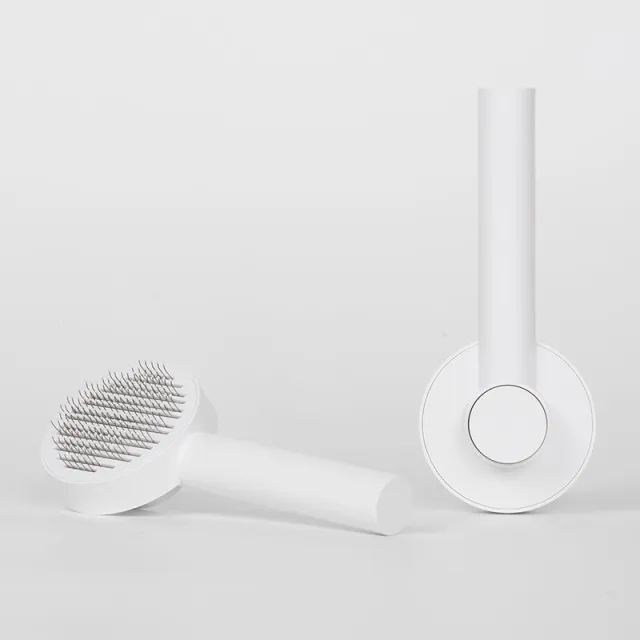 New Round Handle Pet Comb Sticky Bead Massage Whitea - Shop at LoveMi