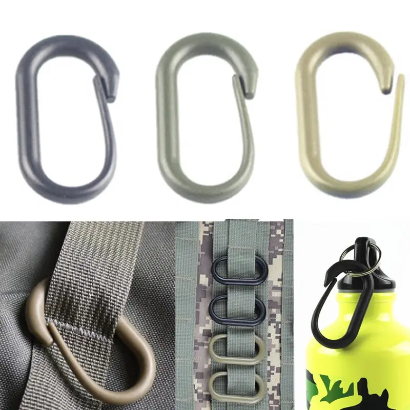 Plastic Oval Hanging Buckle Carabiner DIY Accessories Backpack