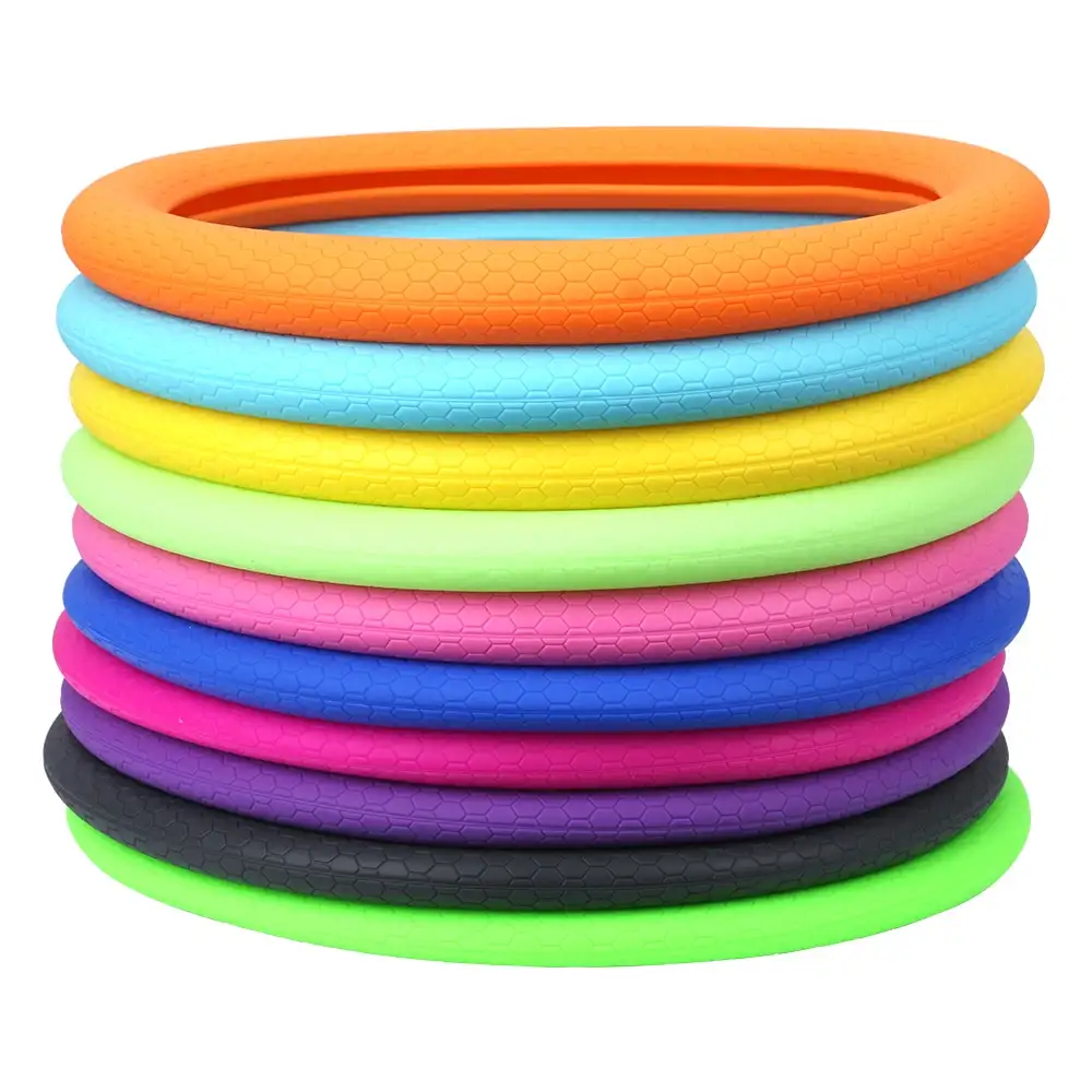 Thickened honeycomb silicone steering wheel cover