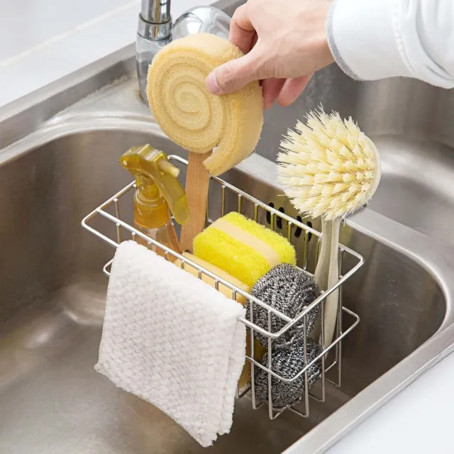 Stainless steel sink shelf rag drain rack - Shop at LoveMi