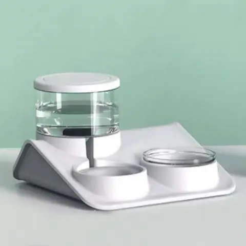 Pet Feeder Double Bowl