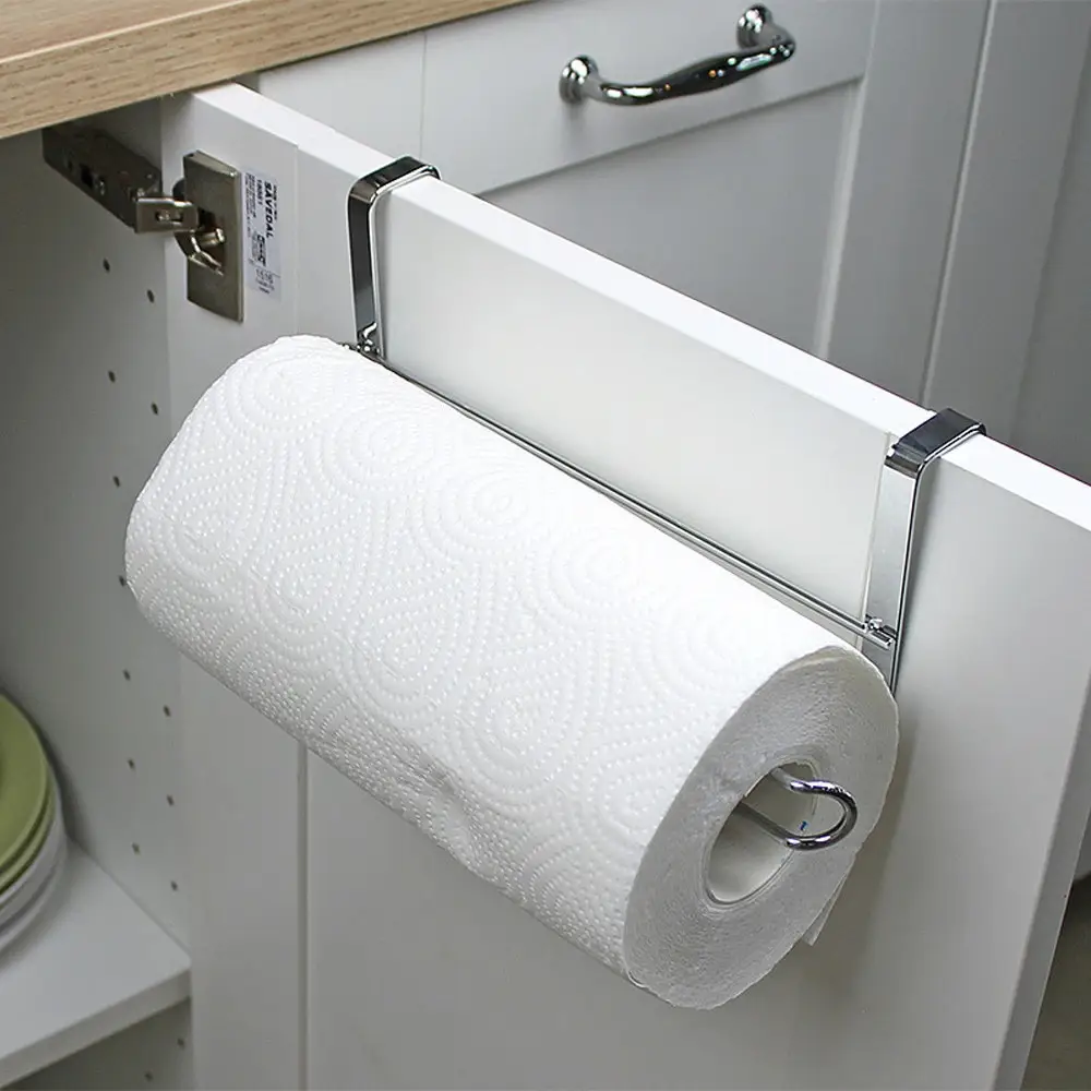 Cabinet Door Back Hanging Paper Towel Rack