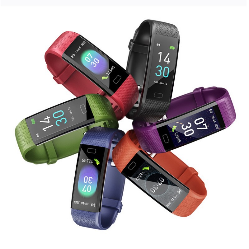 Blood Pressure Fitness Heart Rate Meter Step Temperature Smart Watch — foto 4