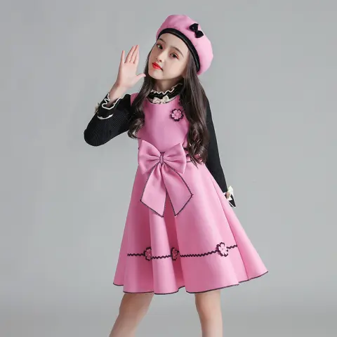 Children's Vest and Woolen Skirt