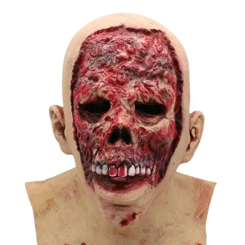 Scary Skull Latex Headgear