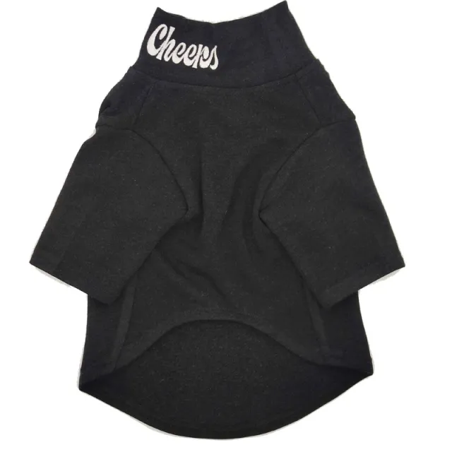 Dog clothes sweater Black Top Collar - Shop at LoveMi