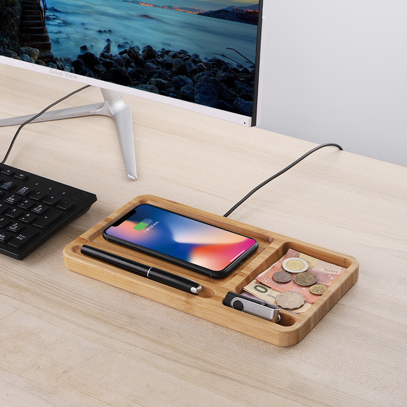 Bamboo wood wireless charger - Image 2