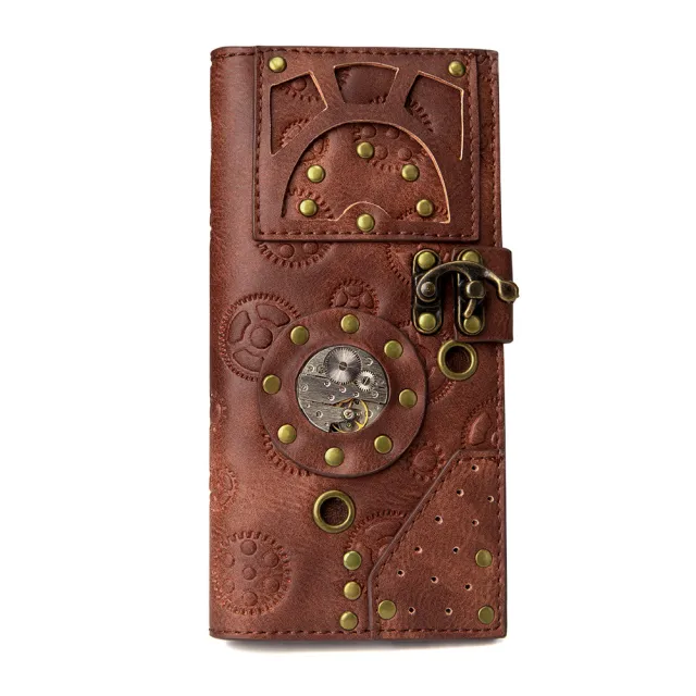Steampunk ladies long wallet Fwt004Bn - Shop at LoveMi