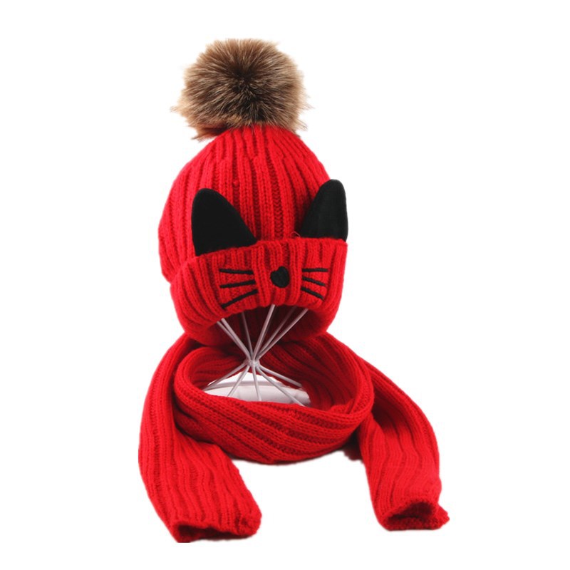 Knitted hat suit