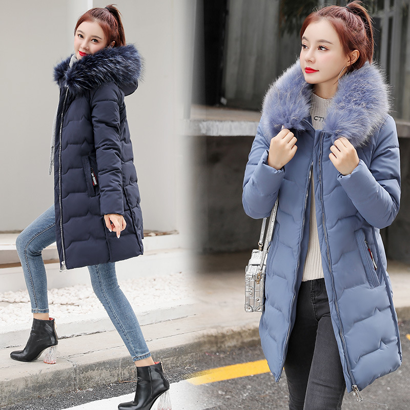 Women's fur collar down jacket