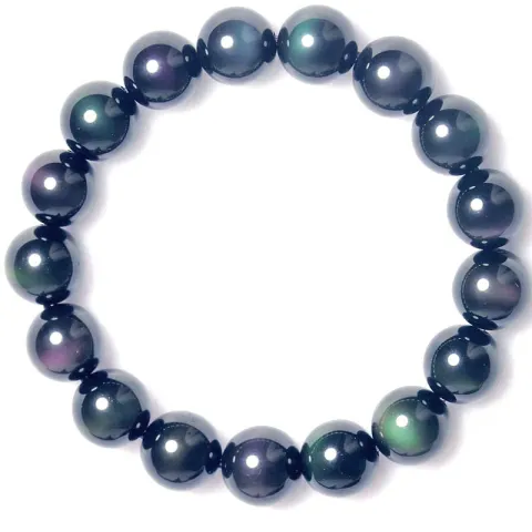 Rainbow Obsidian Bracelet, obsidian