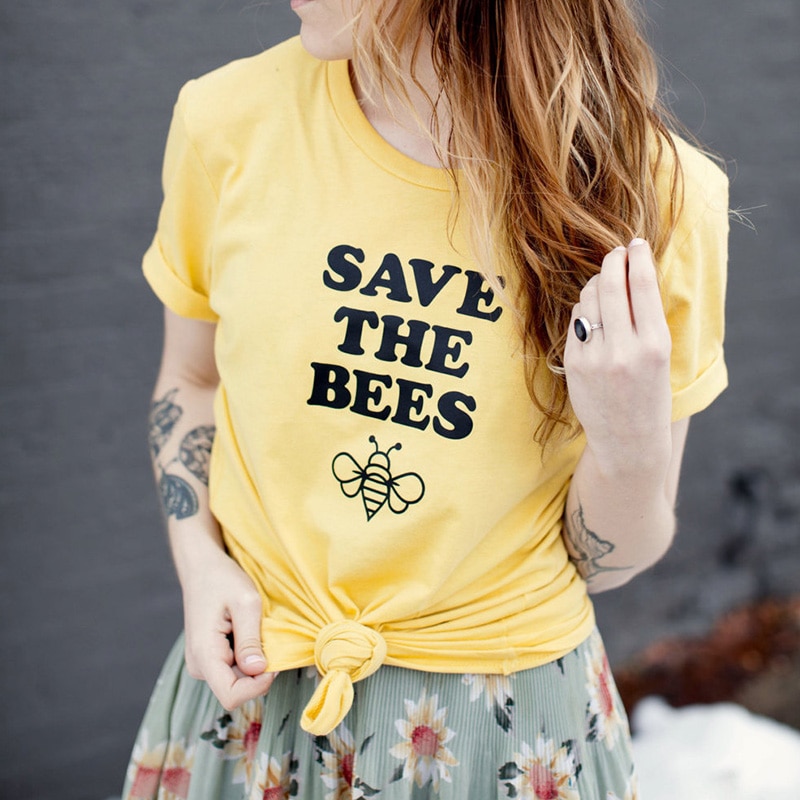 Title 4, Bee letter print top