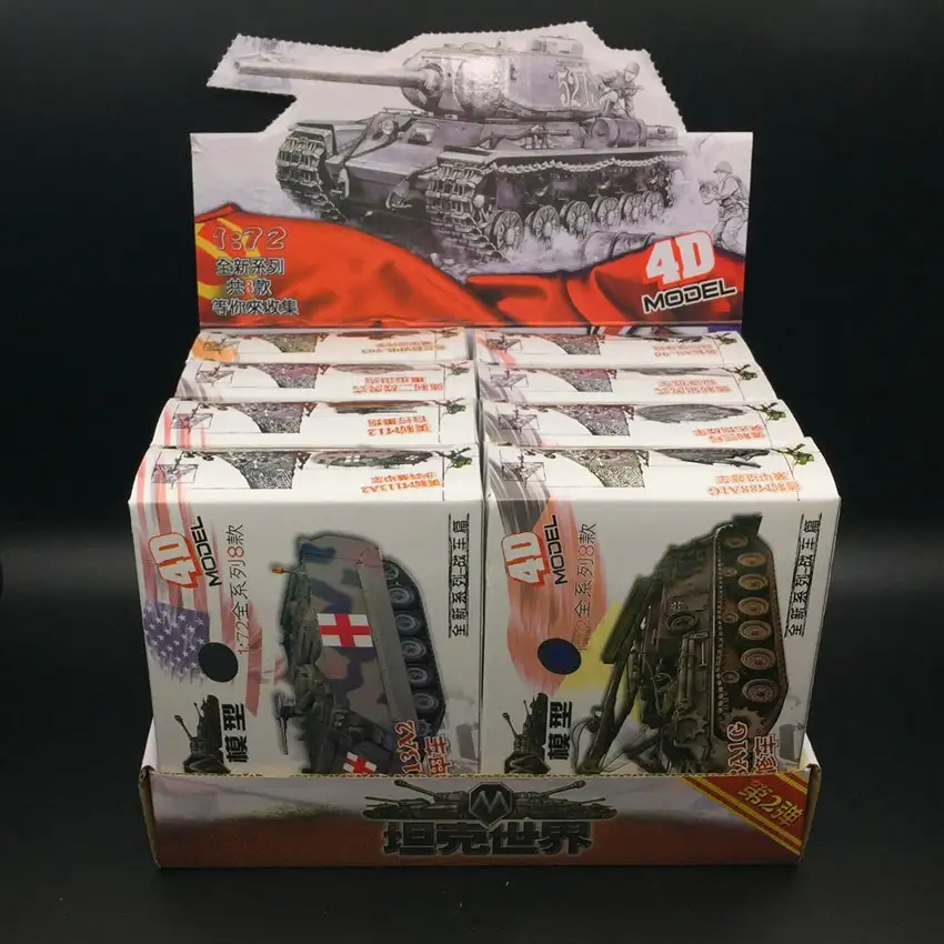 DIY puzzle assembled tank model eight-piece suit