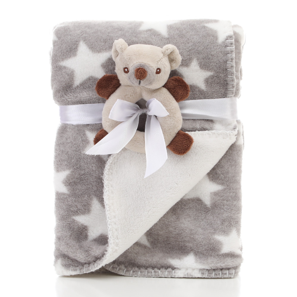 Coral wool lamb wool double blanket