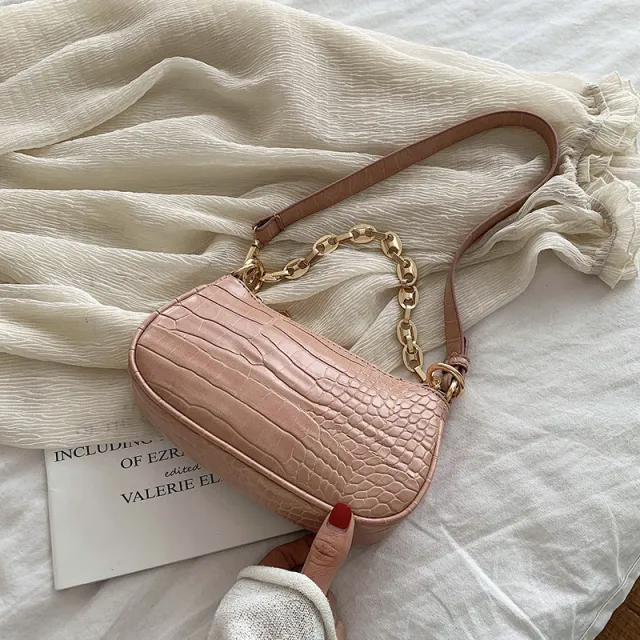 One shoulder armpit bag for women Pink - Shop at LoveMi