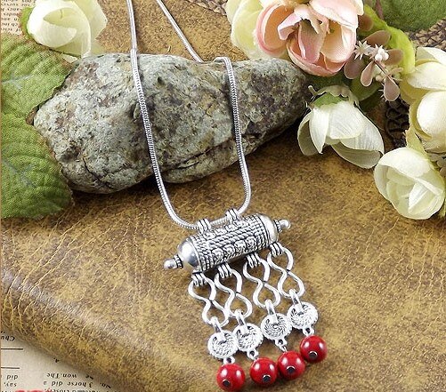 Exaggerated necklace Ethnic style turquoise necklace