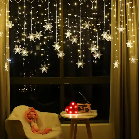LED Ice Bar Lamp Snowflake Hanging