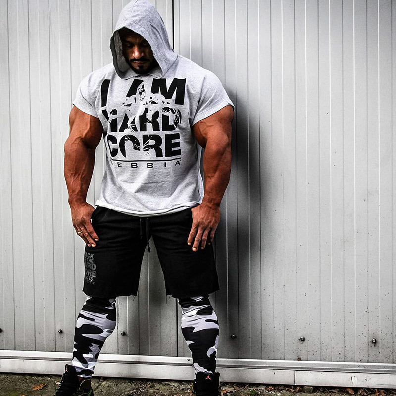 Men's Hooded Short Sleeve Sweatshirt