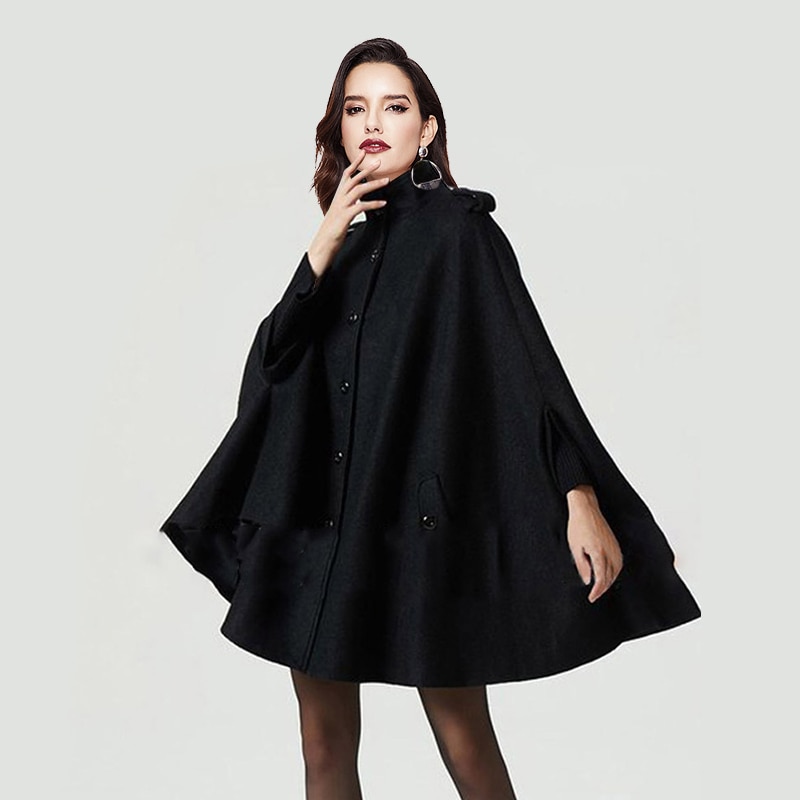Woolen coat cloak shawl short coat