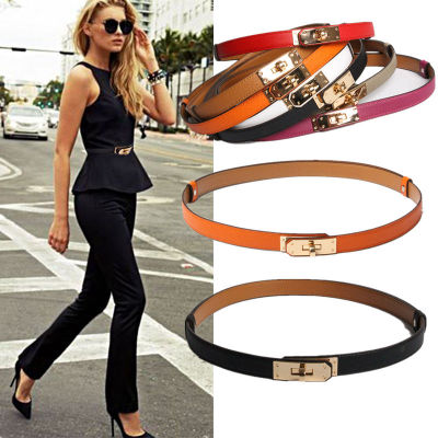 H home new kelly leather thin belt
