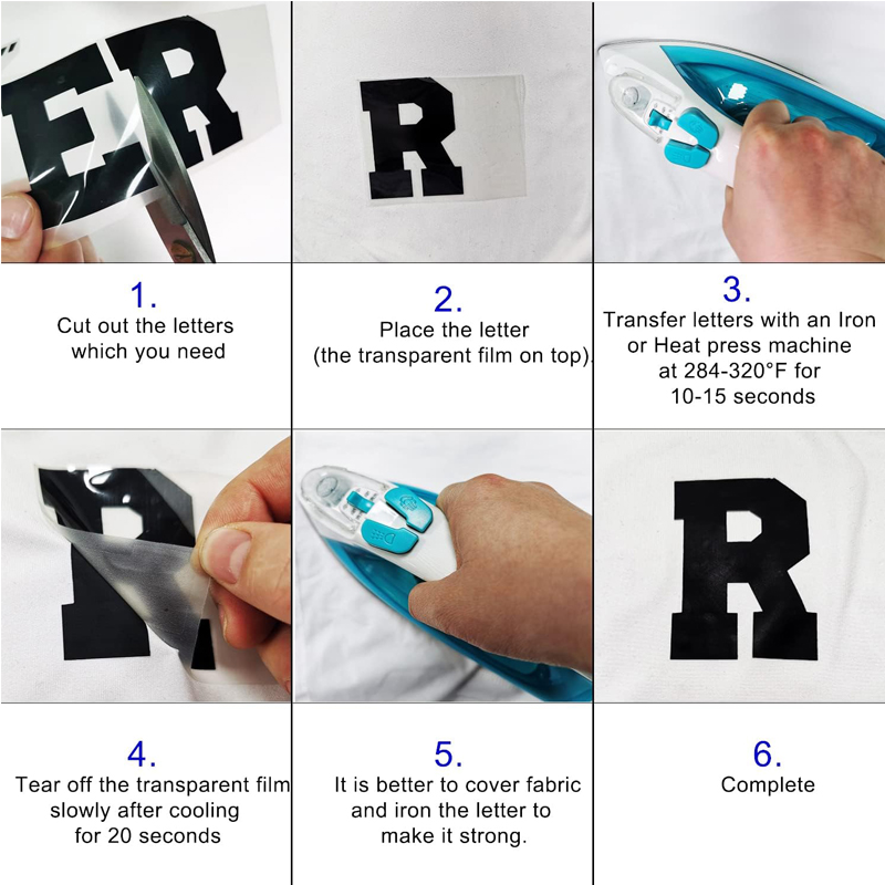 1680pcs Iron On Heat Transfer Letters And Numbers Alphabets Fabric Vinyl Letter DIY For Sport Jerseys T Shirts Clothes Slogan Printing Crafts Decoration — foto 3