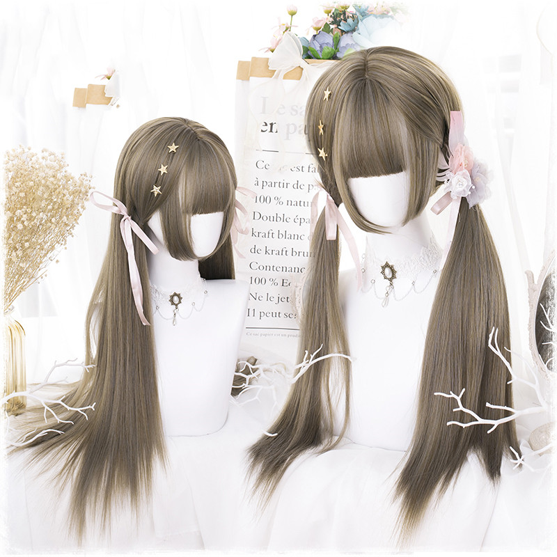 Manzhen Daily Black Long Straight Wig Girl — foto 4