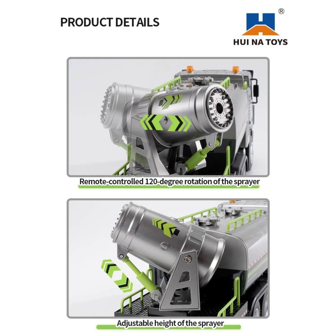 Huina 1316 1-18 Semi-Alloy Remote Controlled Fog Cannon Truck Toy 25