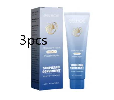 Unisex Protein Correction Clip free Free Pull Huimei Ji Straight Hair Cream 3Pcs Hair Straightener - Shop at LoveMi