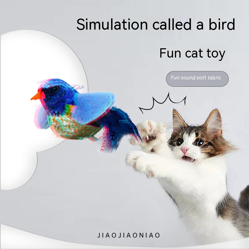 Title 1, Jouet pour chats en peluche simulant un animal,...