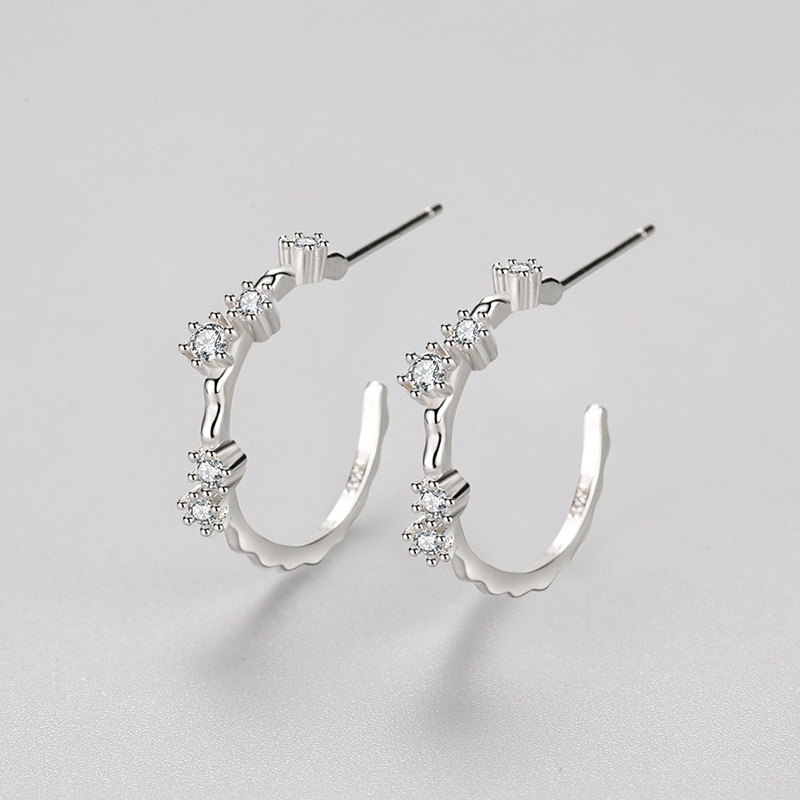 S925 Silver Versatile Micro Diamond Stud Earrings