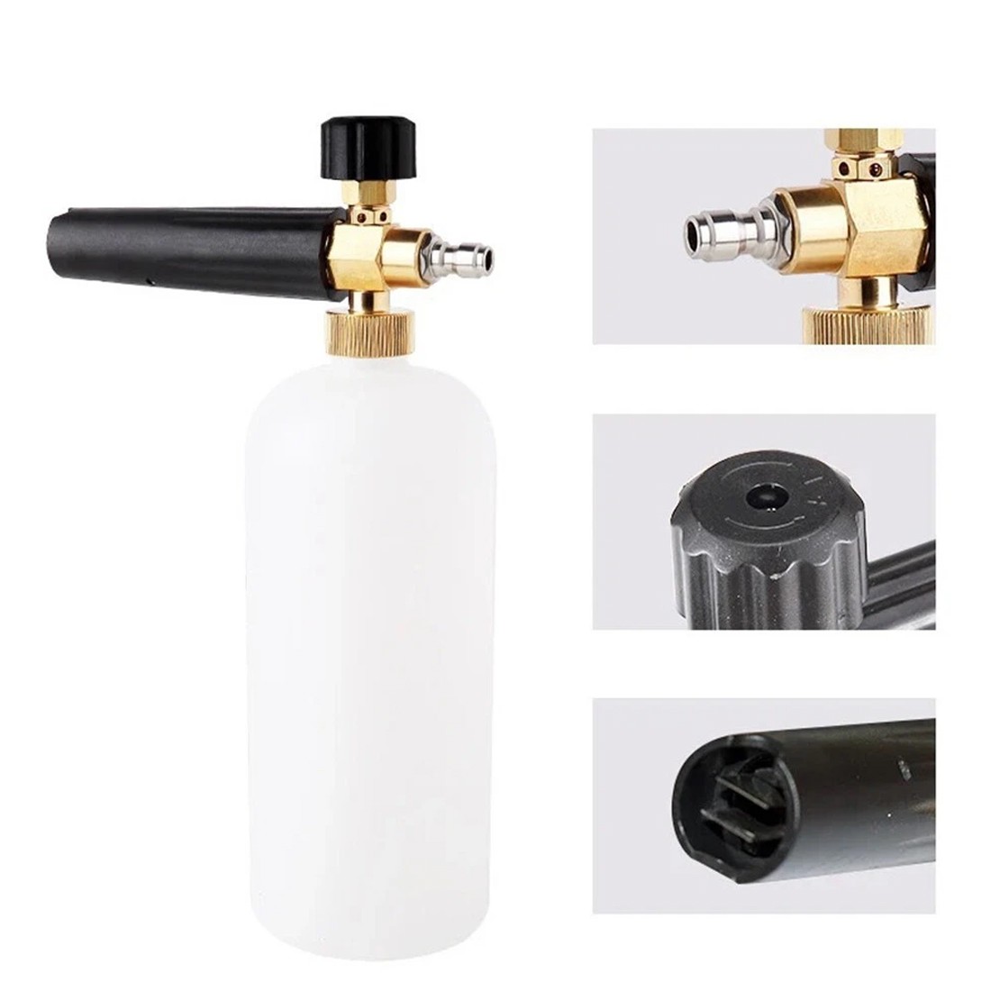 Quick Release Snow Foam Lance Pressure Washer Gun Soap Cannon Bottle 1L — image 4