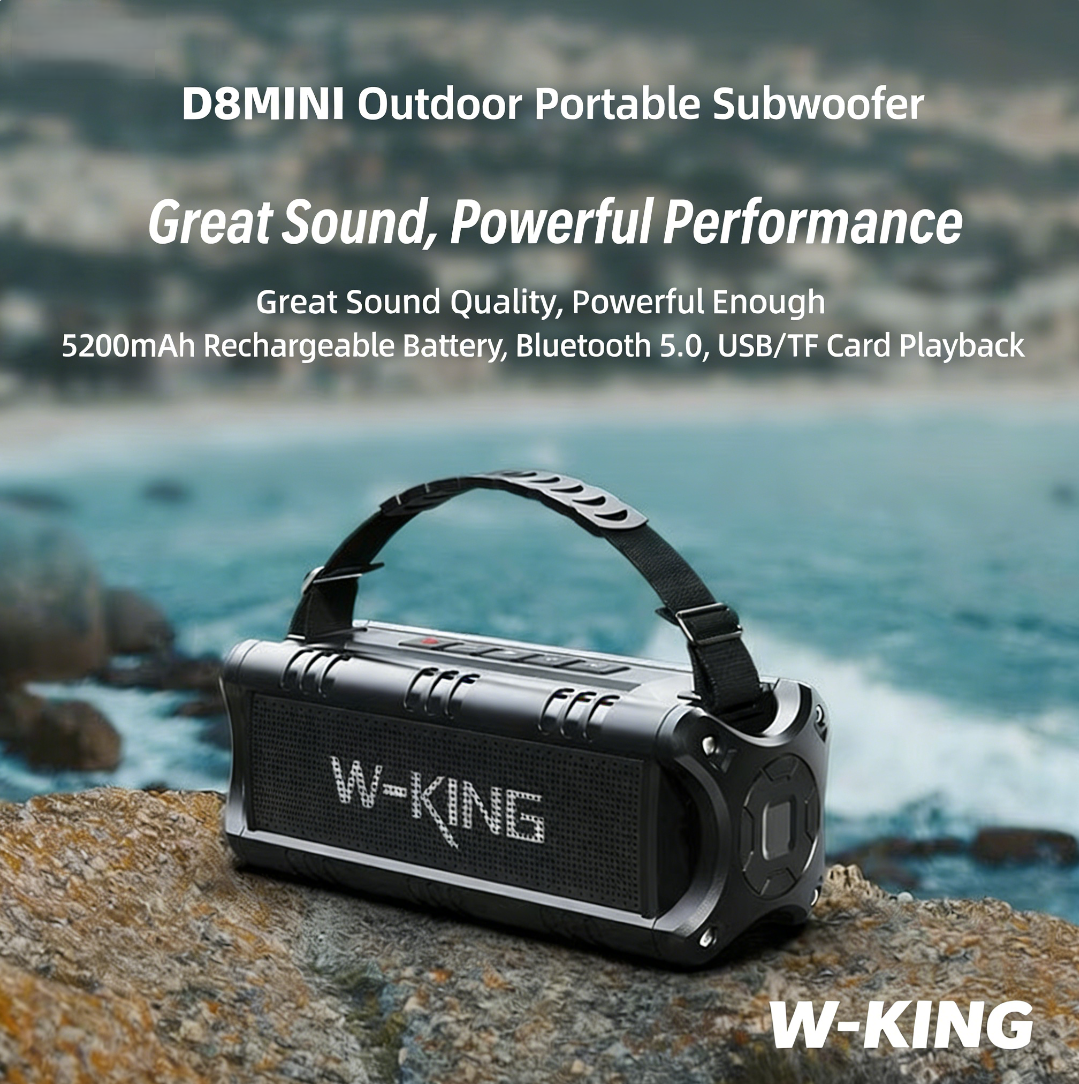 Wireless Bluetooth Speaker, High Power Car Subwoofer, Portable USB Drive Speaker