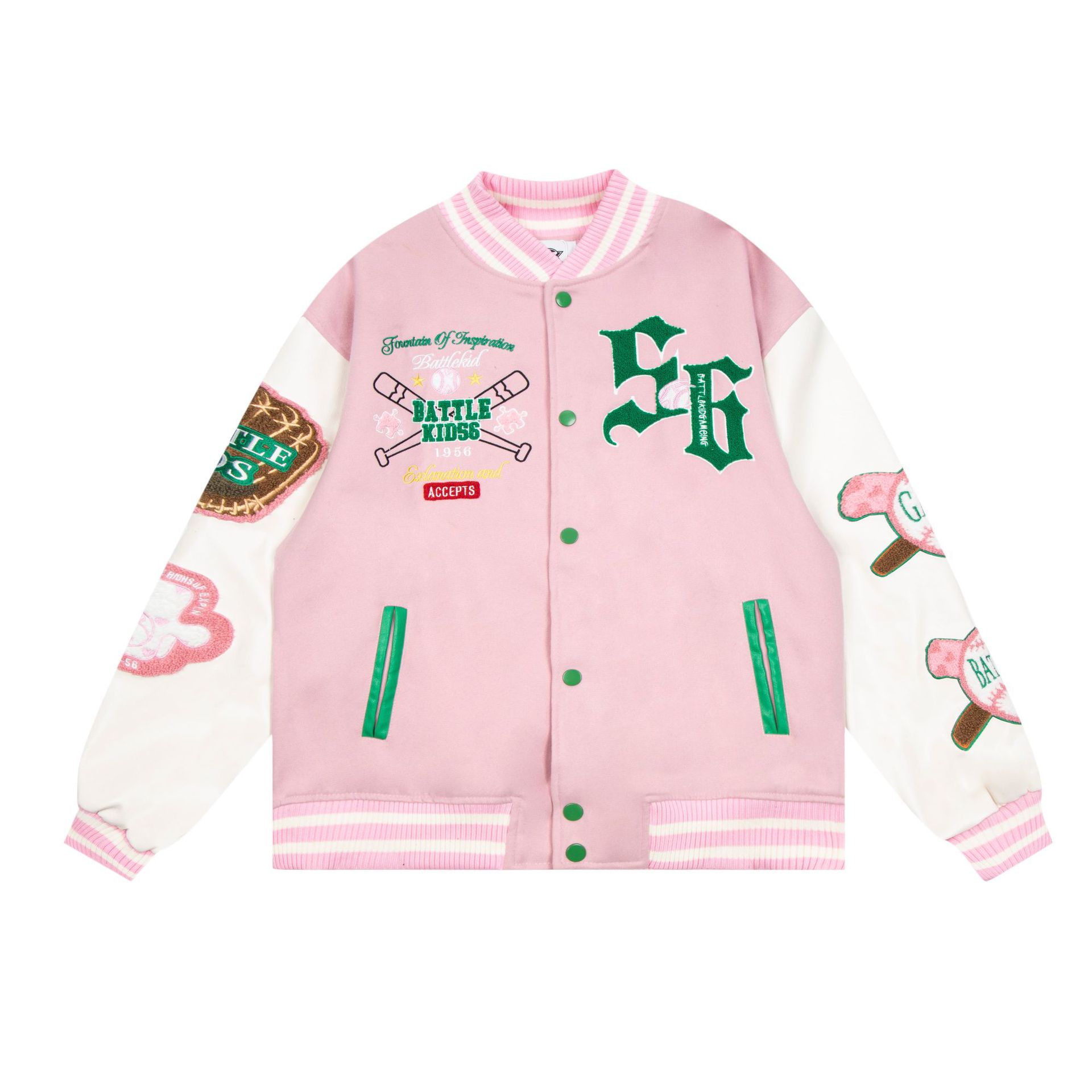 Vintage Towel Embroidered Cartoon Baseball Jersey — image 1