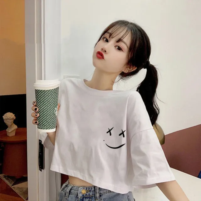 Short Sweet Spicy Girls Versatile Print Top Black - Shop at LoveMi