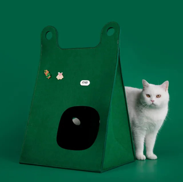 Enclosed Warm All weather Cat House Green - Shop at LoveMi